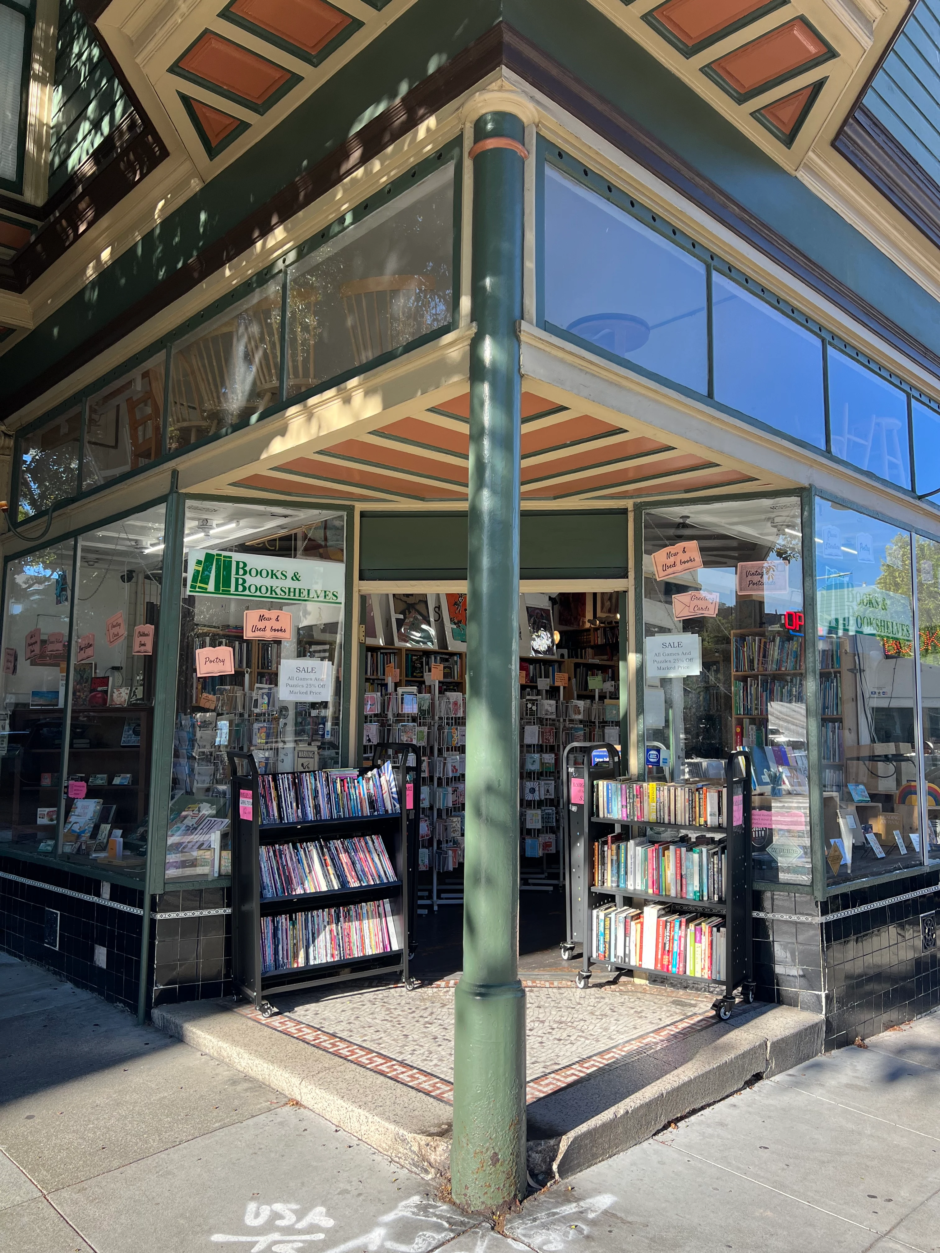 A corner bookshop in San Francisco.